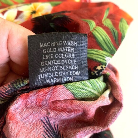 Hawaiian Shirt Mens Large Button Up Short Sleeve Designed in Hawaii Floral - Picture 5 of 10